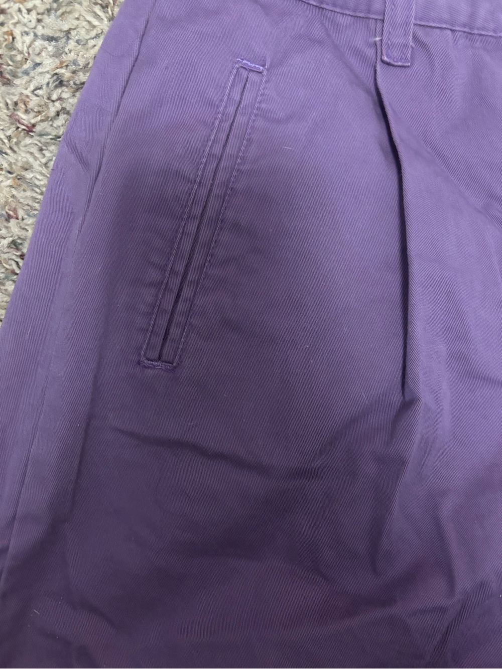 White Stag Purple High-Waist Casual Bermuda Shorts - Picture 2 of 9